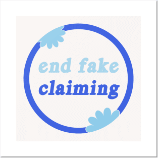 End Fake Claiming - Disability Awareness Posters and Art